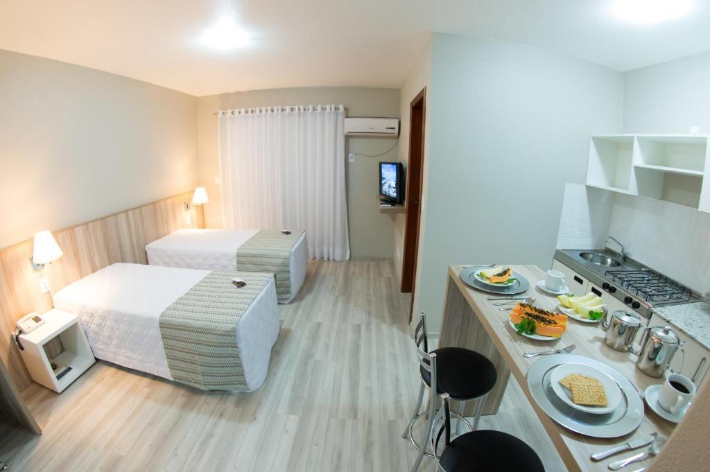 סנטה קרוז דו סול Aquarius Hotel Flat Residence חדר תמונה